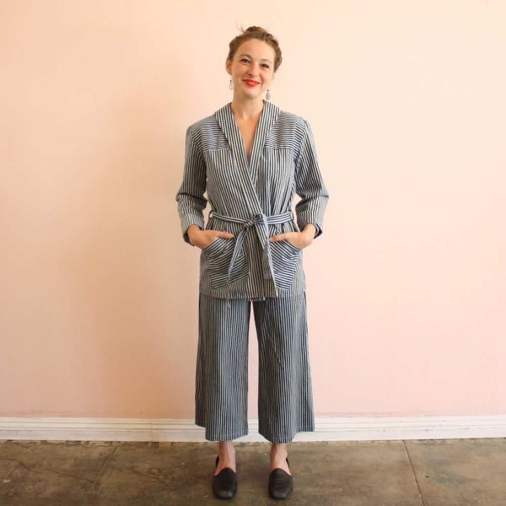 Loup - 2 Piece Set - Striped Tokyo Jacket / Pants